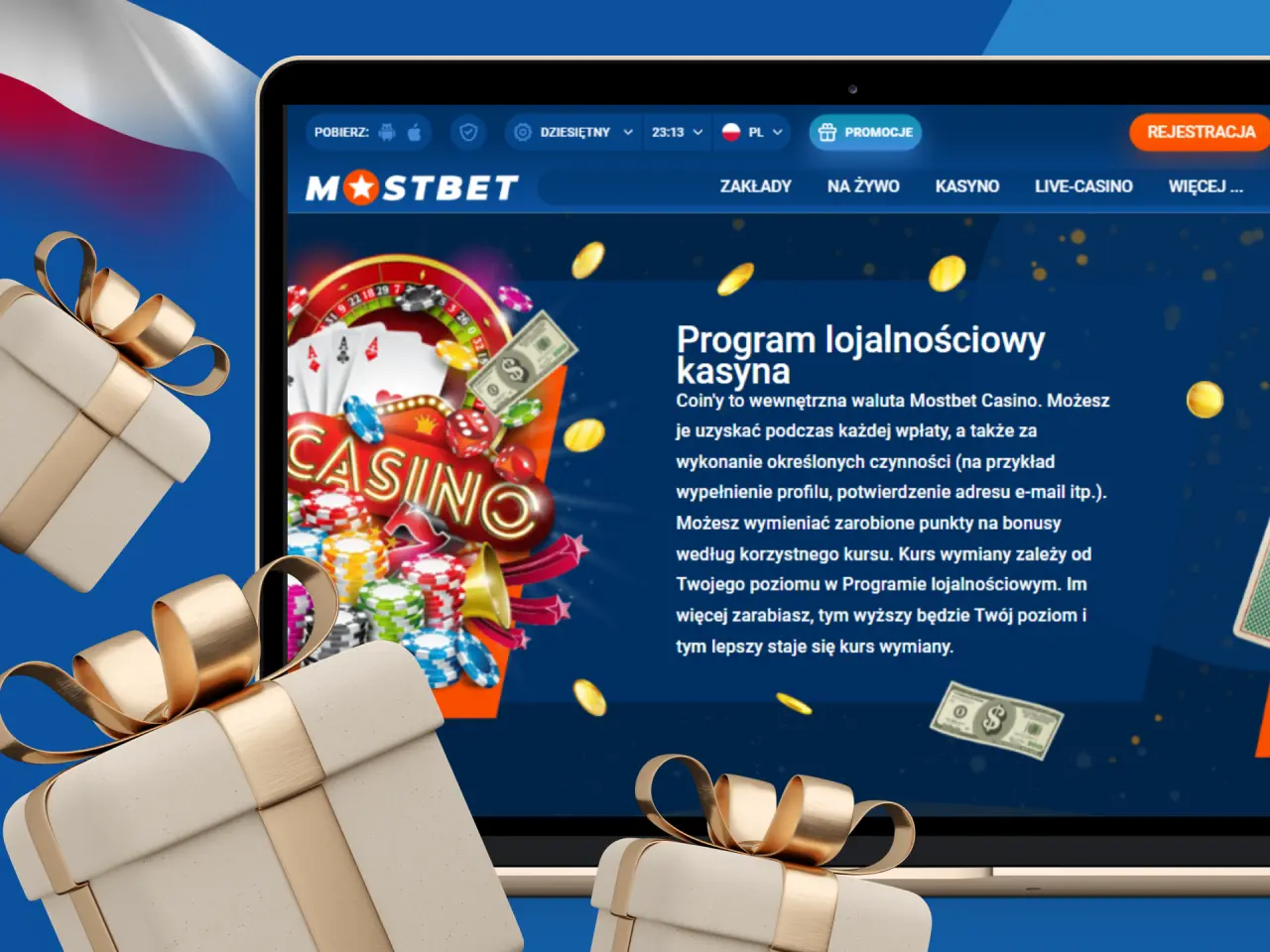 Program lojalnościowy dla graczy w kasynie online Mostbet